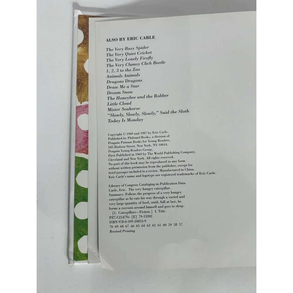 THE VERY HUNGRY‎ CATERPILLAR by Eric Carle (SIGNED 40th Anniversay Edition)